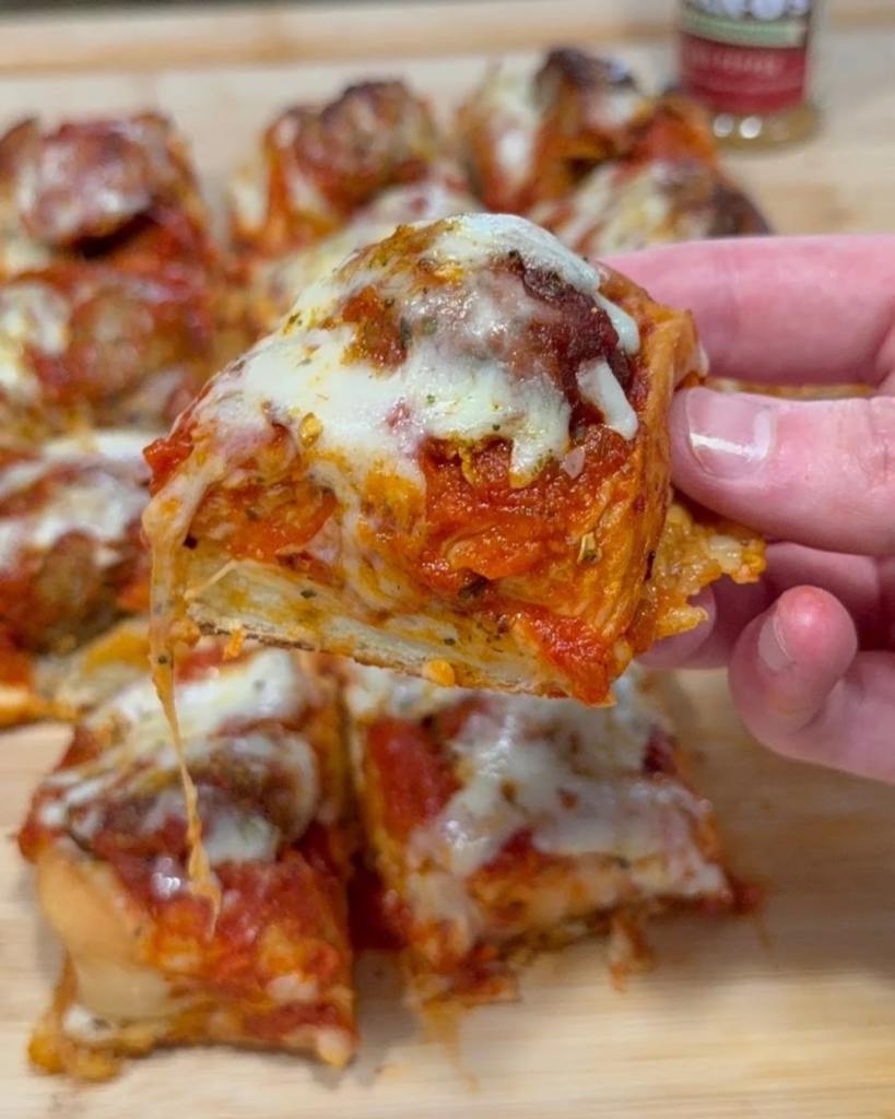 Meatball Pizza Bread