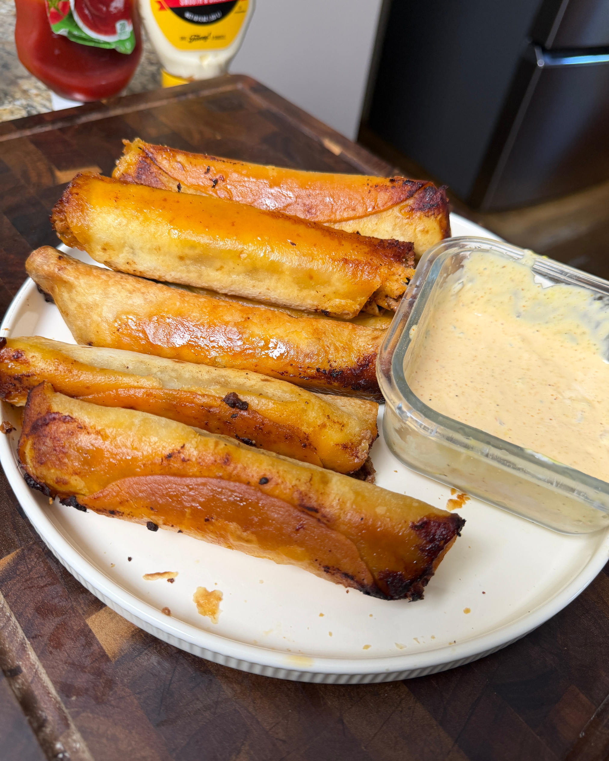 Cheeseburger Flautas