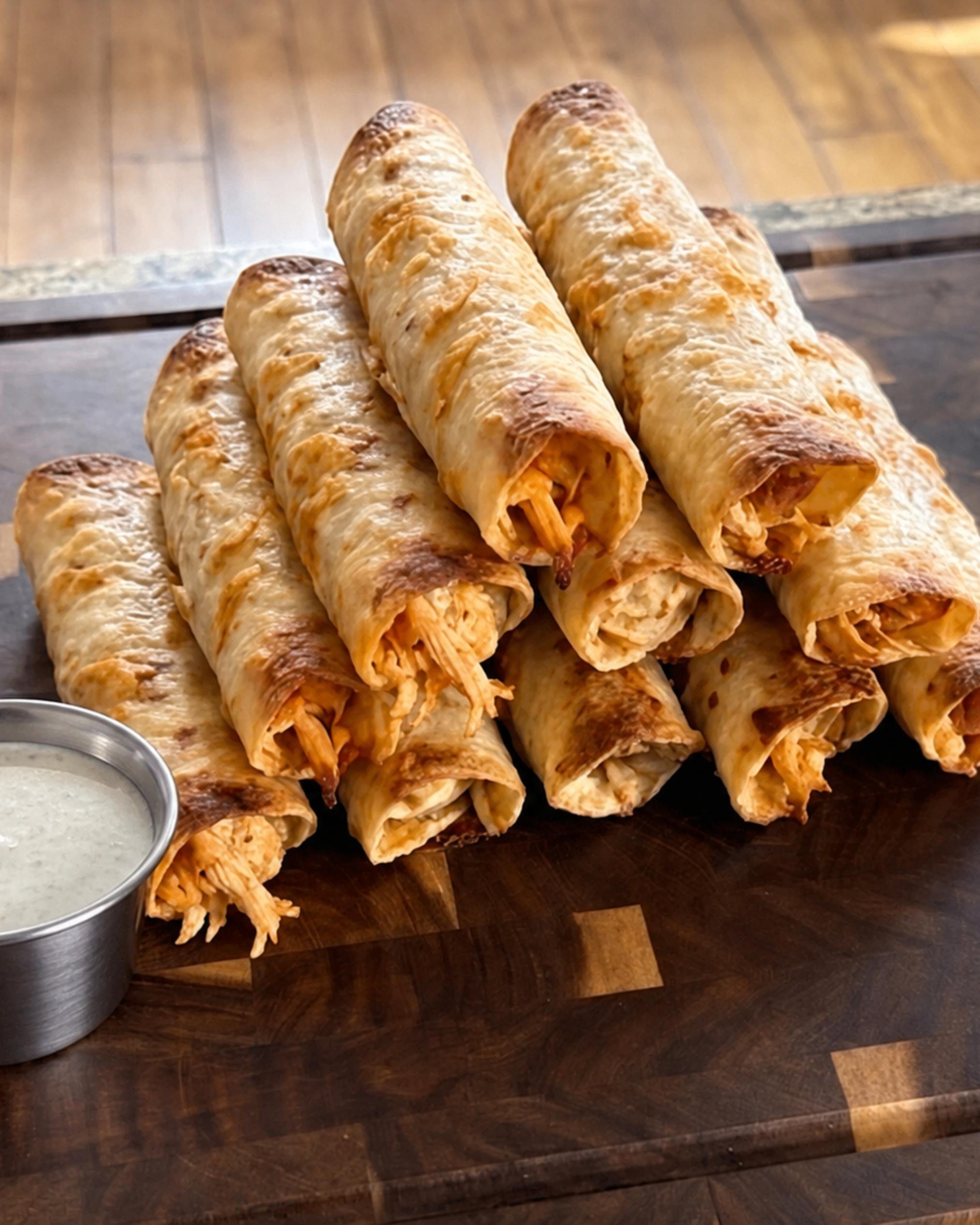 Buffalo Chicken Flautas