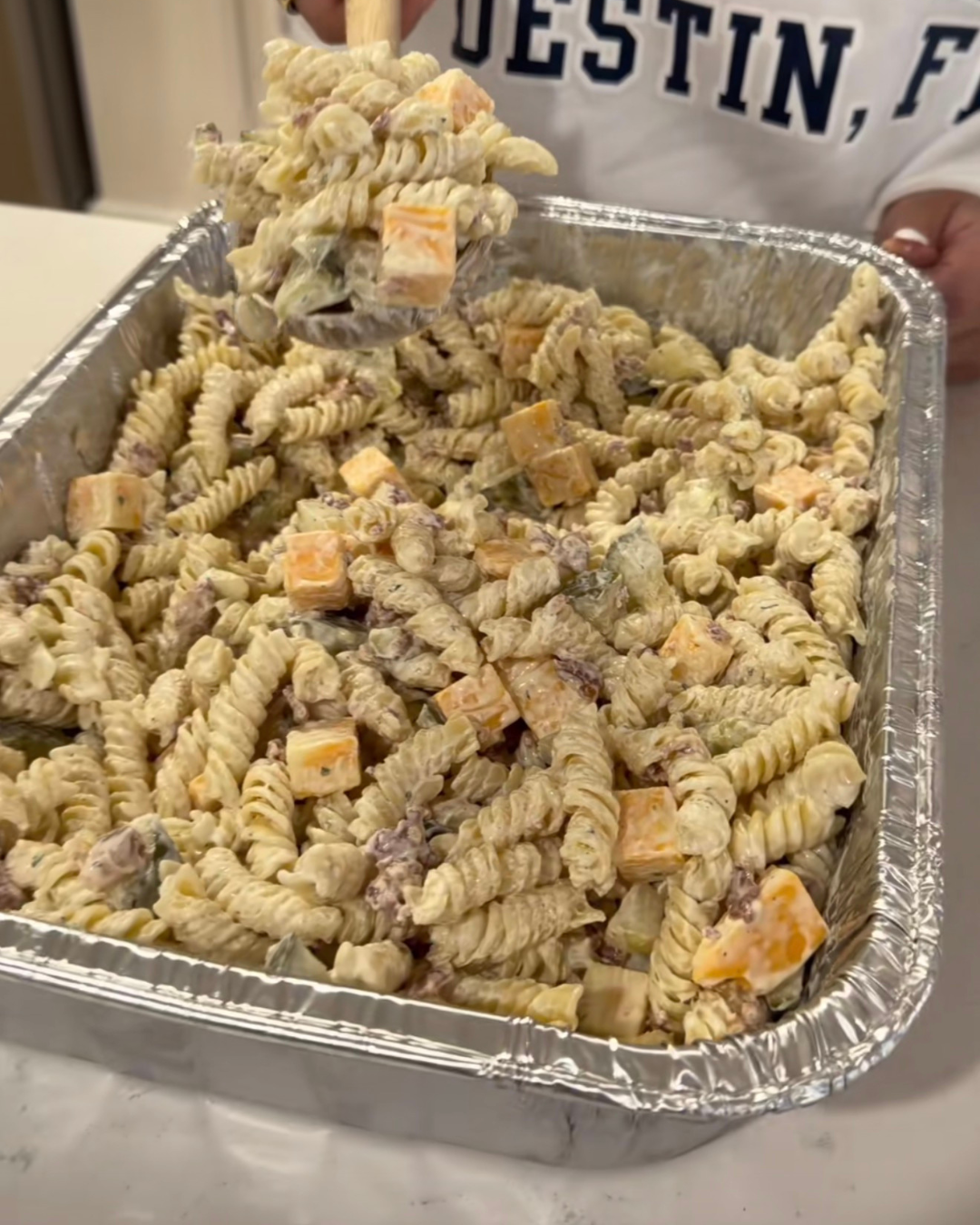 Bre’s Dill Pickle Pasta Salad