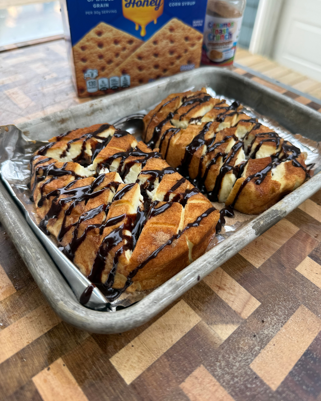 Smoked Cinnamon Toast Crunch Chocolate Cream Cheese